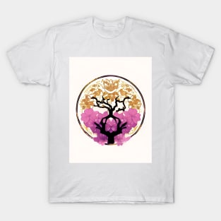 Japanese Art - Gold Tree T-Shirt